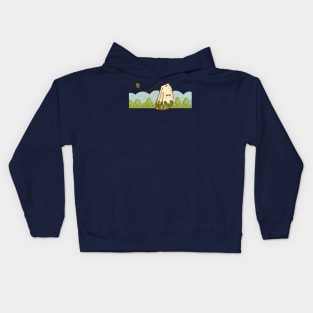 Green Tea Stroll Kids Hoodie